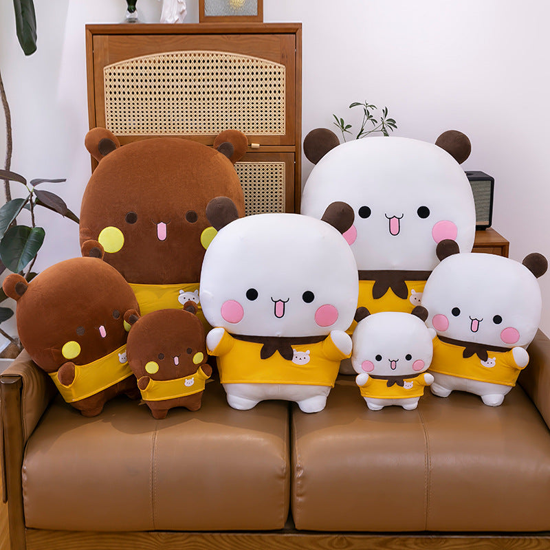 Bubu & Dudu Plush Set – Cute Panda Bear Dolls (20/36cm) | Perfect Gift for Couples - Heybubududu