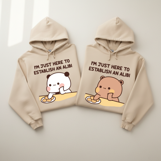 Bubu & Dudu Couple Hoodies – Funny Alibi Design