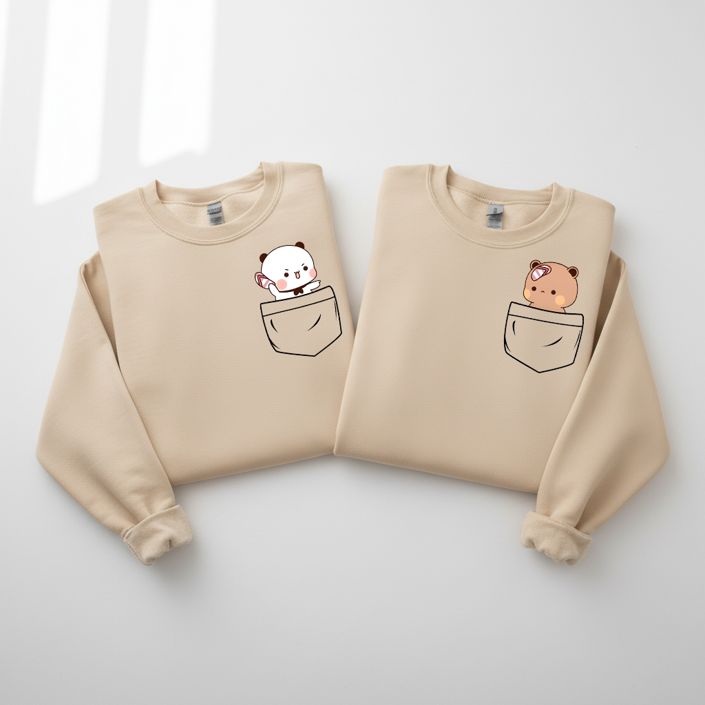 Bubu & Dudu Couple Sweatshirt – Pocket Love