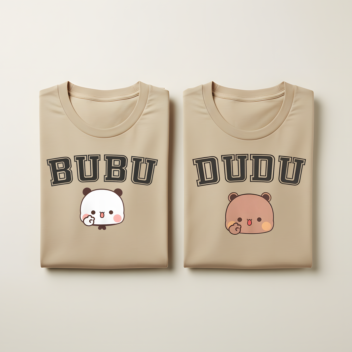 Bubu & Dudu Couple T-Shirts – Comfy & Cute Design