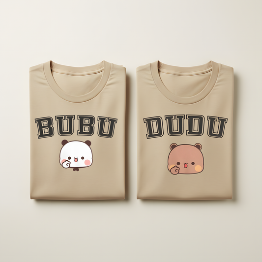 Bubu & Dudu Couple T-Shirts β Comfy & Cute Design