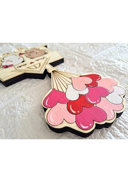 Bubu & Dudu Wall Key Holder β Acrylic Keychain Hanger for Couples - Heybubududu