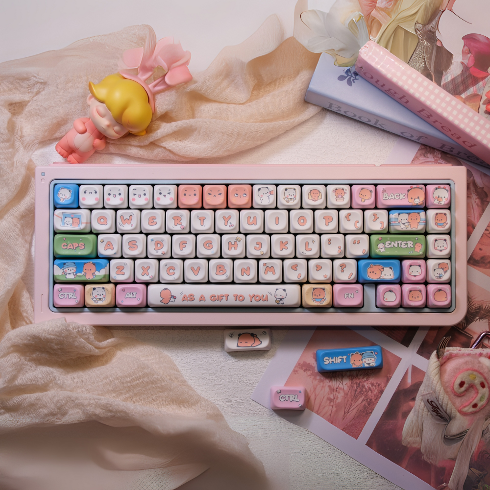 Keycap Bubu Dudu Candy Series 130-Key PBT Keycap Set