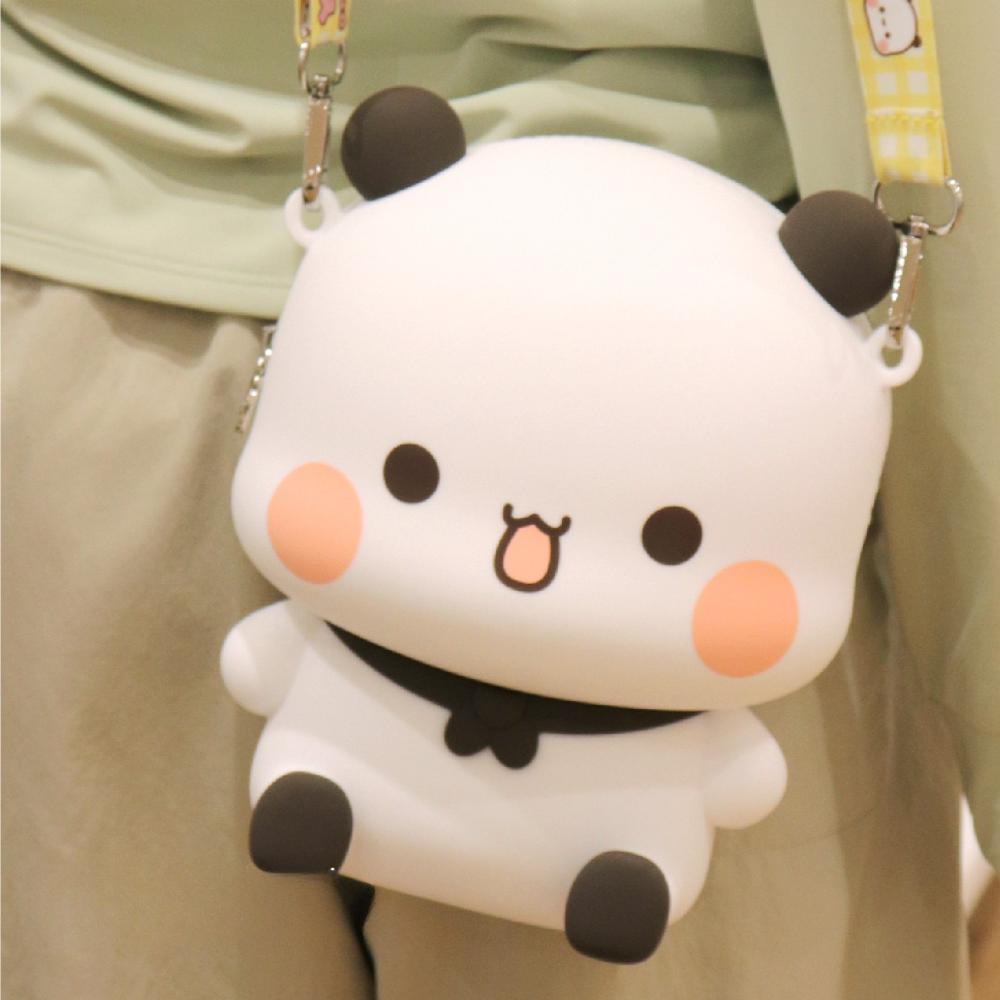 Bubu Bear Silicone Crossbody Bag – Cute Kawaii Shoulder Purse with Strap