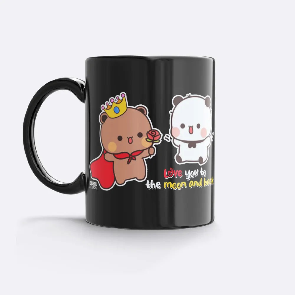 Bubu & Dudu "To The Moon and Back" Mug – Cute Couple Gift - Heybubududu