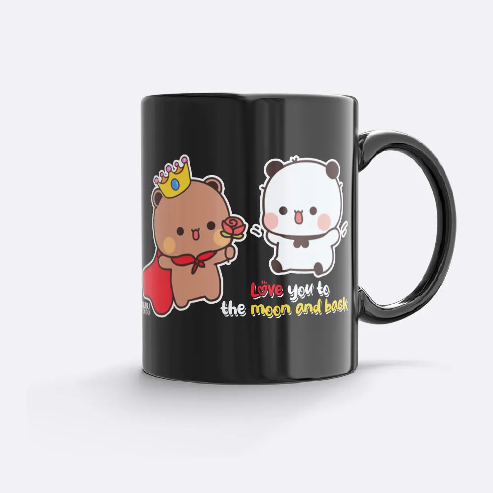 Bubu & Dudu "To The Moon and Back" Mug – Cute Couple Gift - Heybubududu