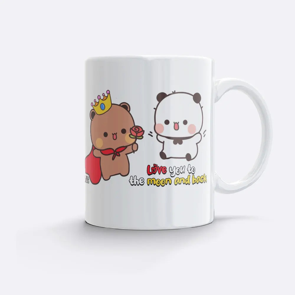 Bubu & Dudu "To The Moon and Back" Mug – Cute Couple Gift - Heybubududu
