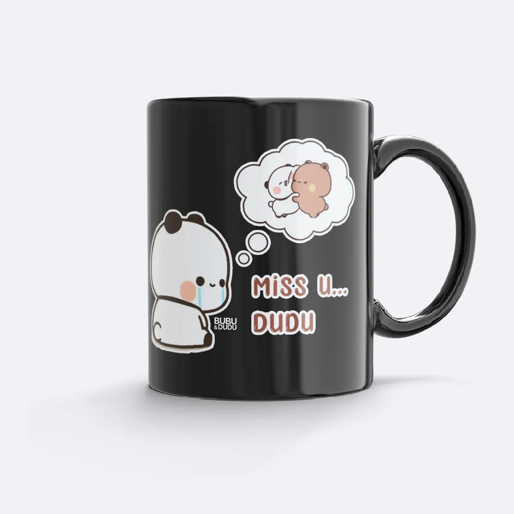 ubu & Dudu "Miss U Dudu" Mug – Cute Romantic Gift for Couples - Heybubududu