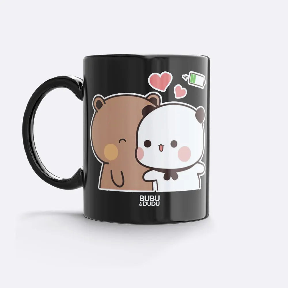 Bubu & Dudu "Love Charged!" Mug – Cute Couple Coffee Mug - Heybubududu