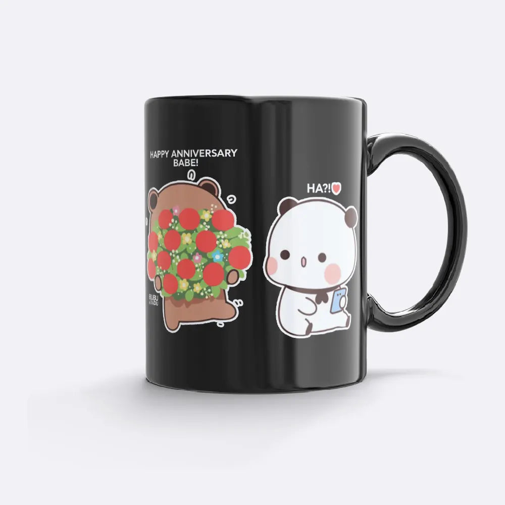 Bubu & Dudu "Happy Anniversary!" Mug – Perfect Gift for Couples - Heybubududu