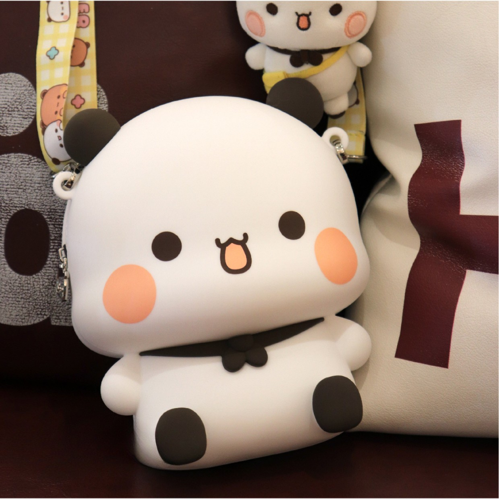 Bubu Bear Silicone Crossbody Bag – Cute Kawaii Shoulder Purse with Strap