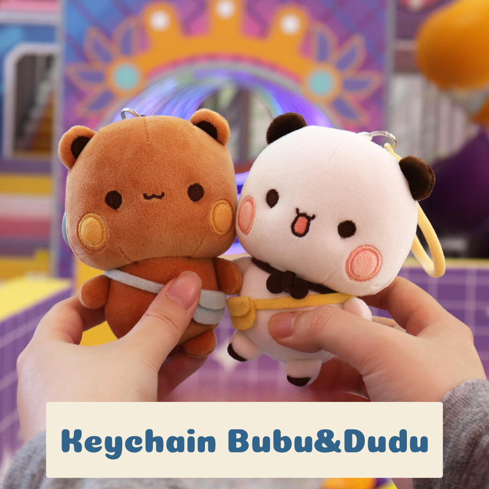 Mini Bear Plush Keychain – Couple Edition