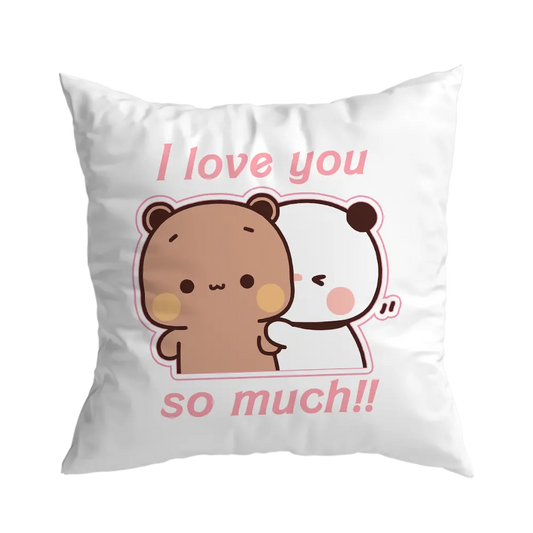 Bubu & Dudu "I Love You So Much!" Pillow – Perfect Gift for Couples - Heybubududu