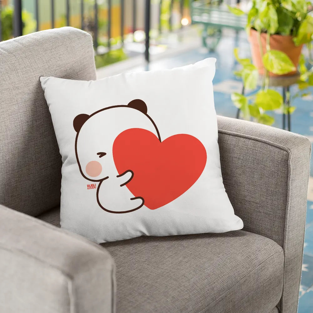 Bubu & Dudu "Matching Heart" Pillow – Romantic Couple Decor - Heybubududu