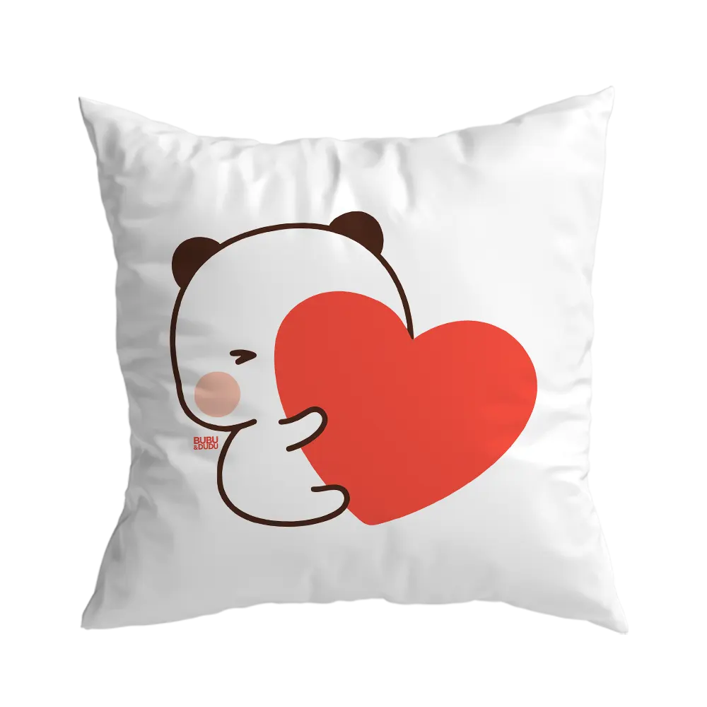 Bubu & Dudu "Matching Heart" Pillow – Romantic Couple Decor - Heybubududu