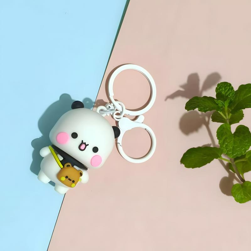 Bubu & Dudu Keychain Set – Cute Couple Bag Pendants (2 Pieces) - Heybubududu