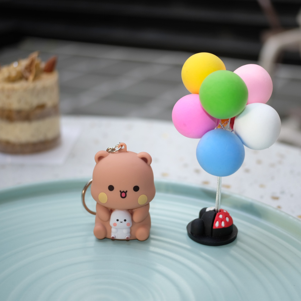 Bubu & Dudu Keychain – Says 3 voice “I Love You - Atata - Omacha”, Lights Up