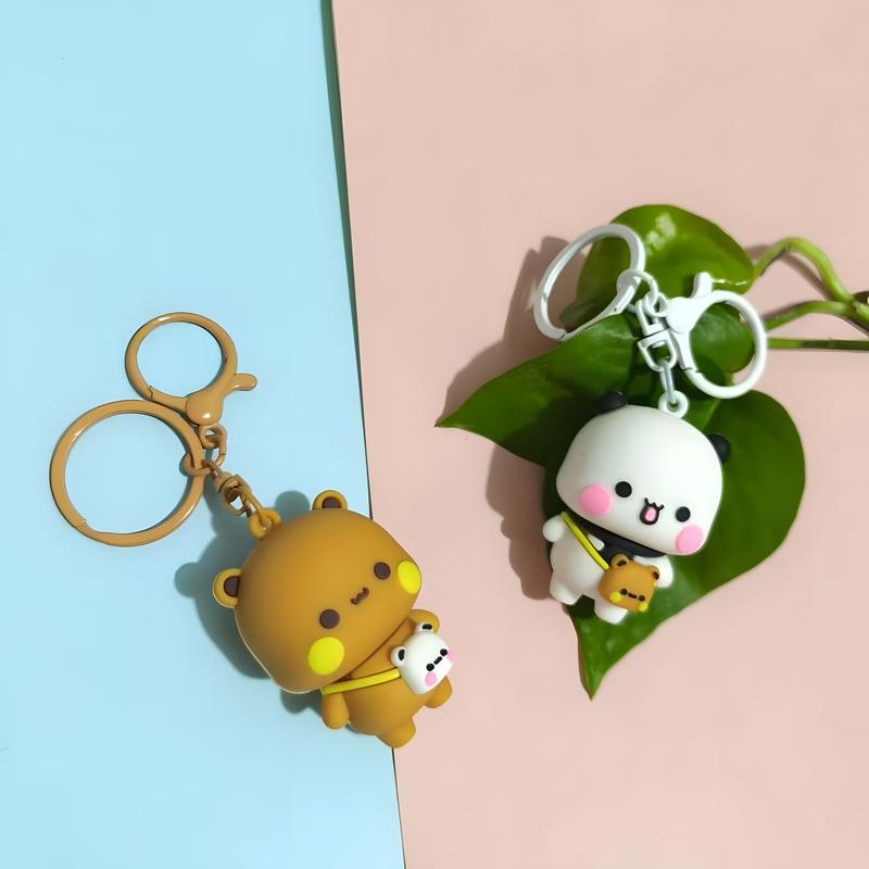 Bubu & Dudu Keychain Set – Cute Couple Bag Pendants (2 Pieces) - Heybubududu