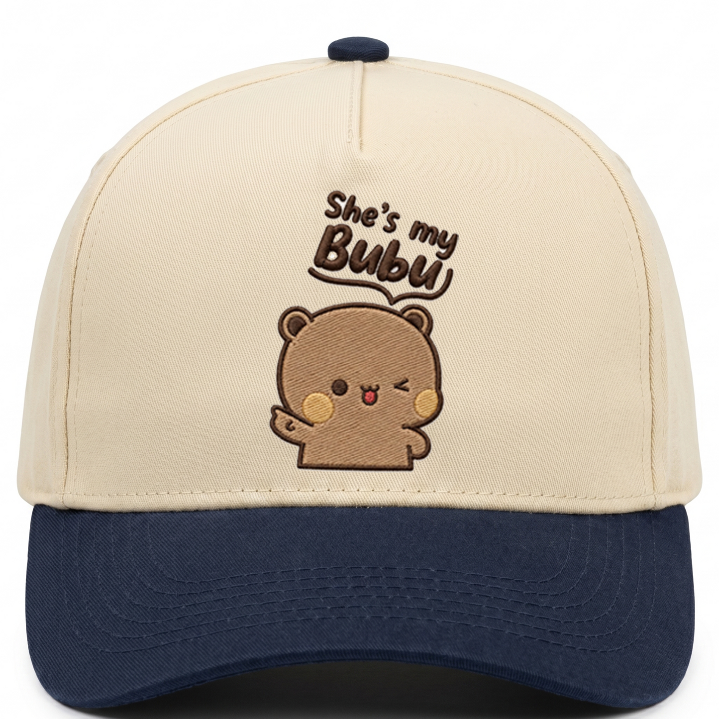 Bubu & Dudu Matching Couple Trucker Hats – Cute Embroidered His & Hers Caps
