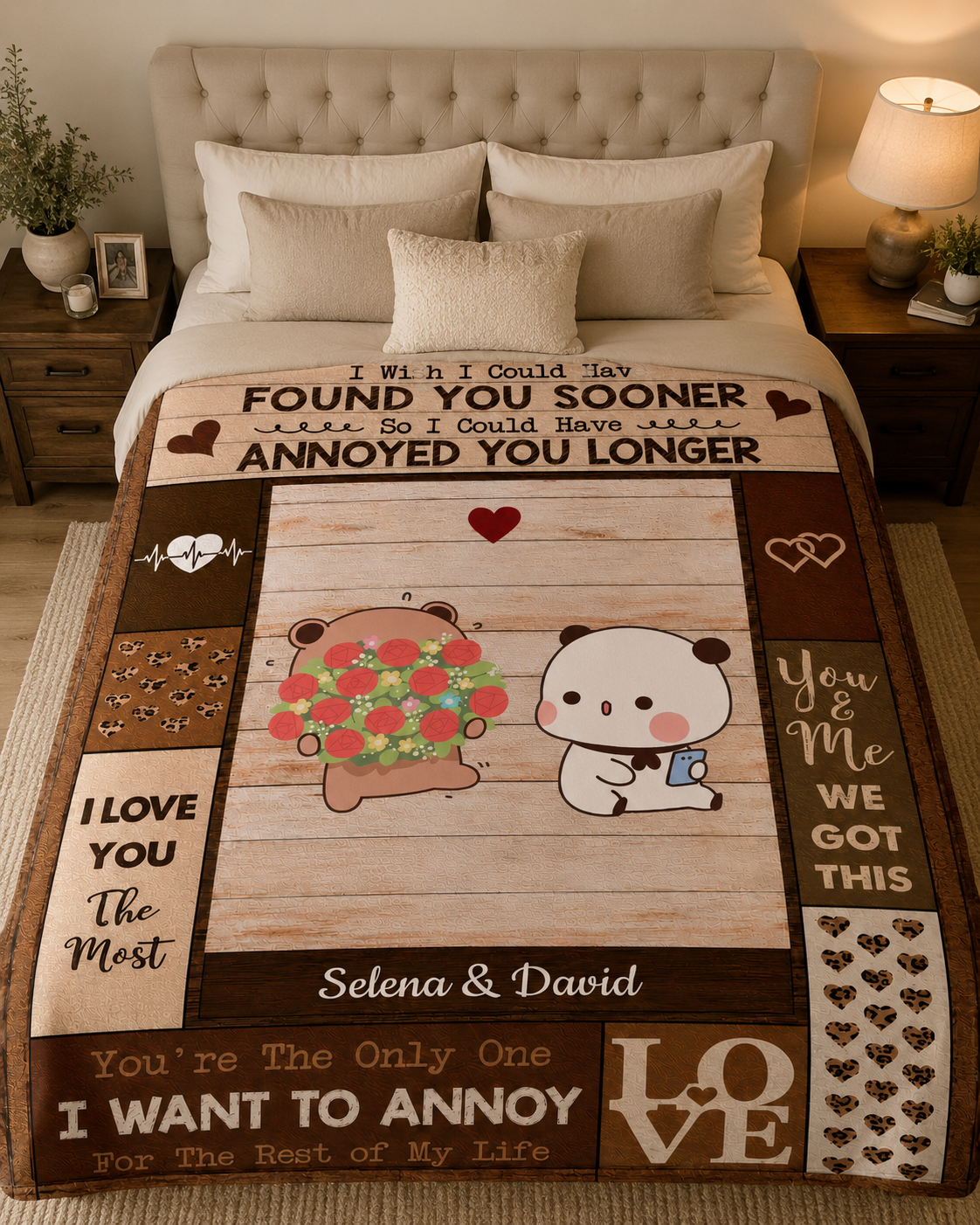 Personalized Bubu & Dudu Blanket – I Wish I Found You Sooner, So I Could Have Annoyed You Longer