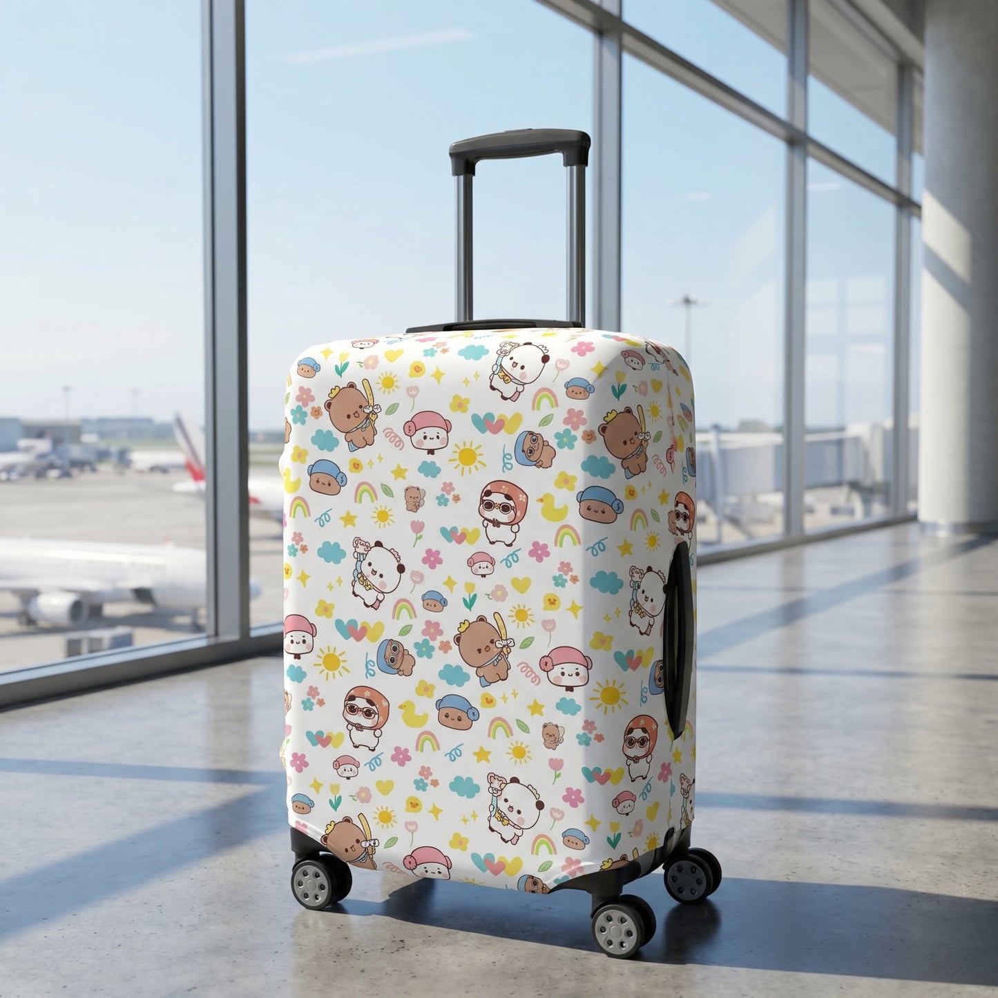 Cute Bubu Dudu Luggage Cover - Adorable Travel Suitcase Protector