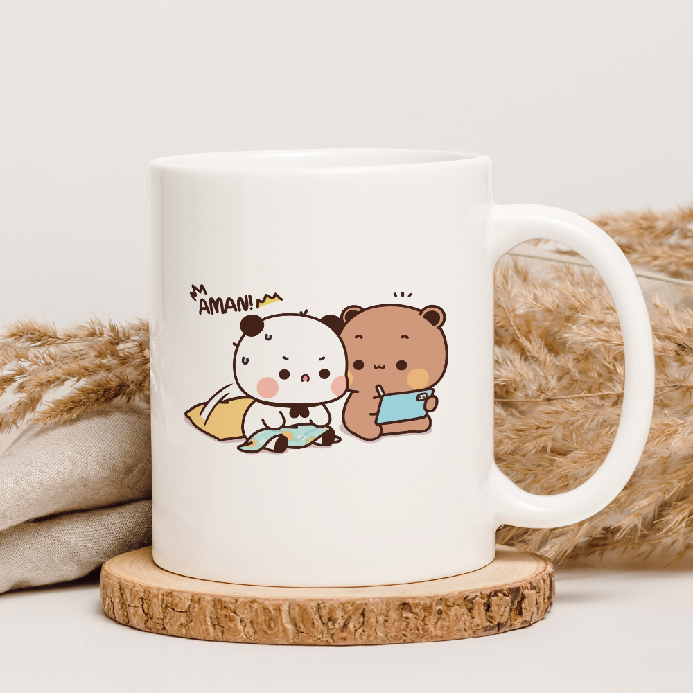 Bubu and Dudu Couple Gift Mug Set – Funny & Cute Daily Life Moments