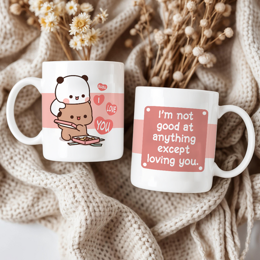 Romantic Mug – Bubu Dudu Hug and Loving You Message