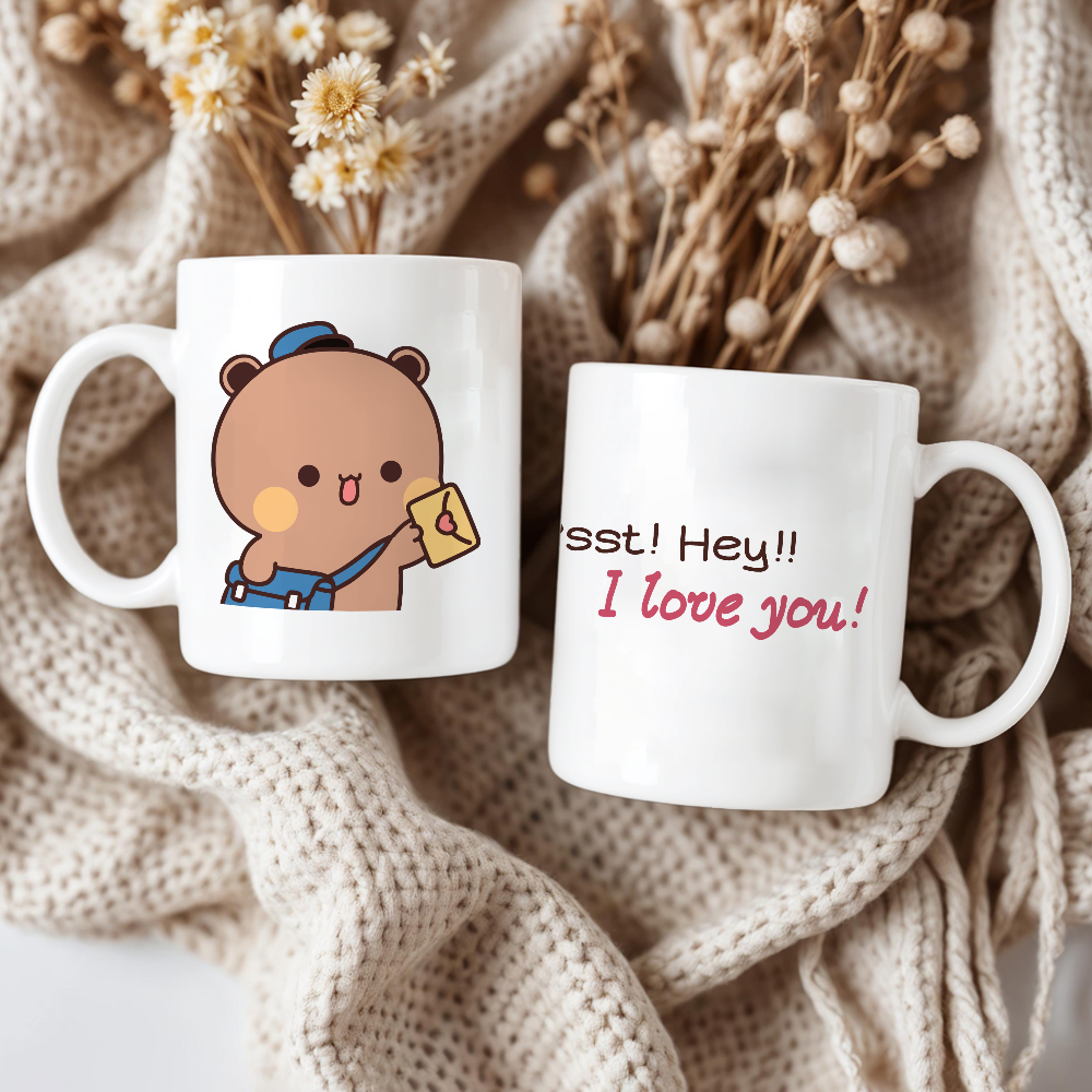 Bubu & Dudu Couple Mug – Cute Love Letter Confession Gift
