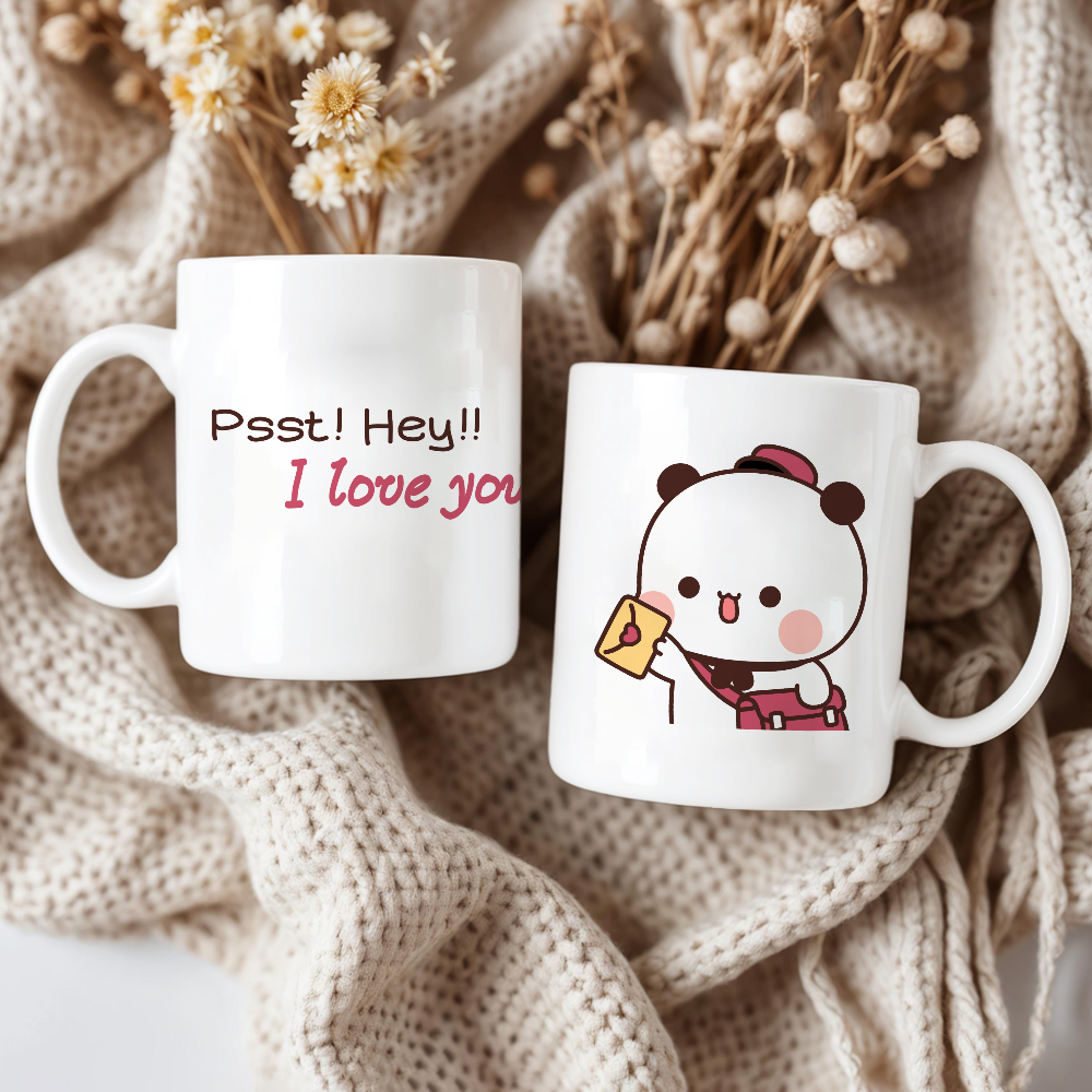 Bubu & Dudu Couple Mug – Cute Love Letter Confession Gift