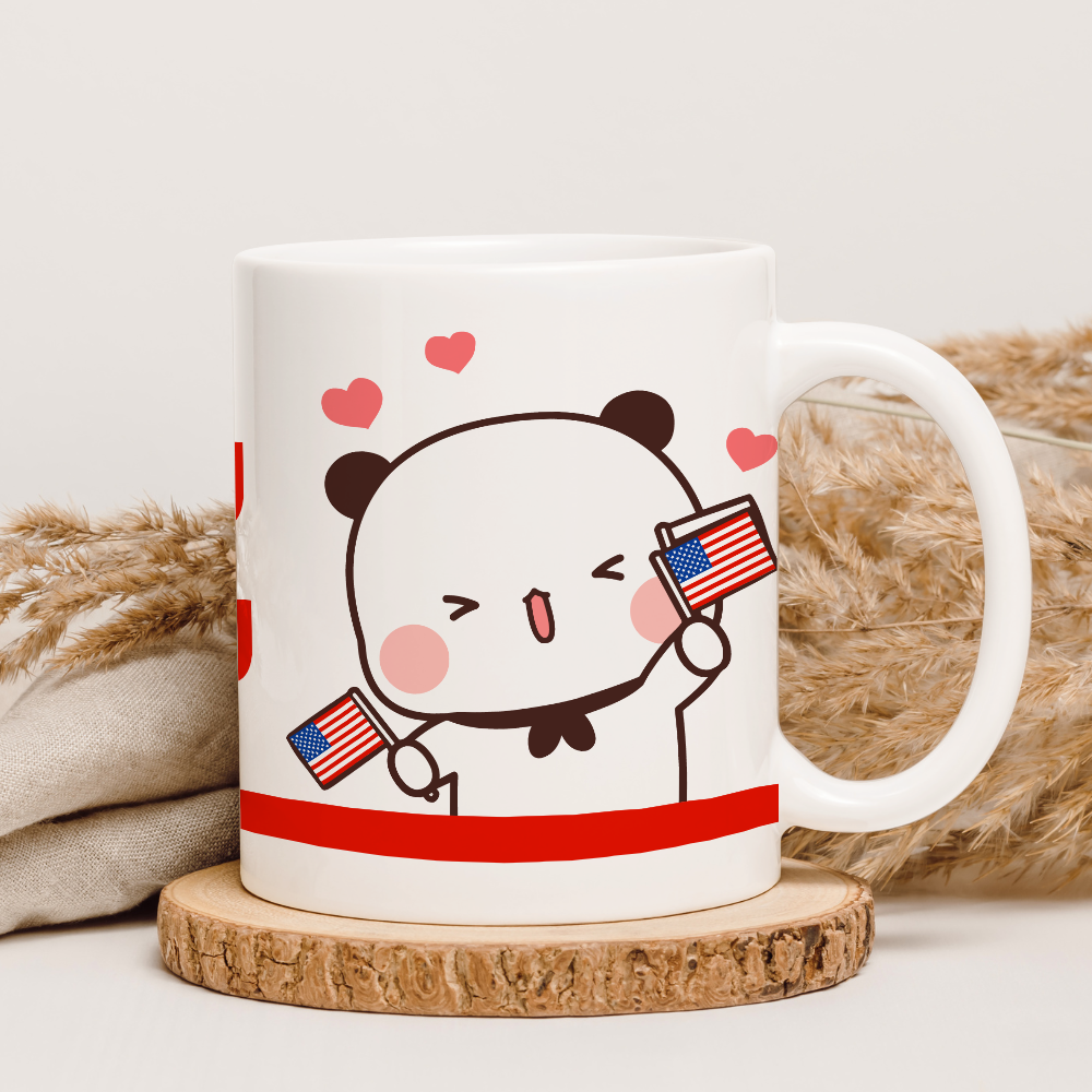 Bubu and Dudu 4th of July Mug – Love, Freedom & Patriot Vibes