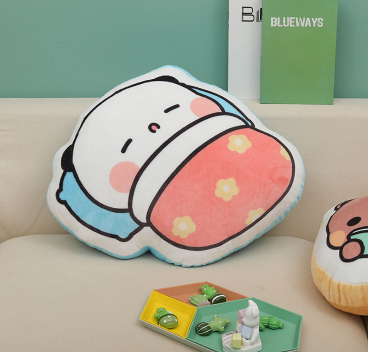 Bubu & Dudu Kawaii Plush Pillow – Oversized Cute Cartoon Cushion