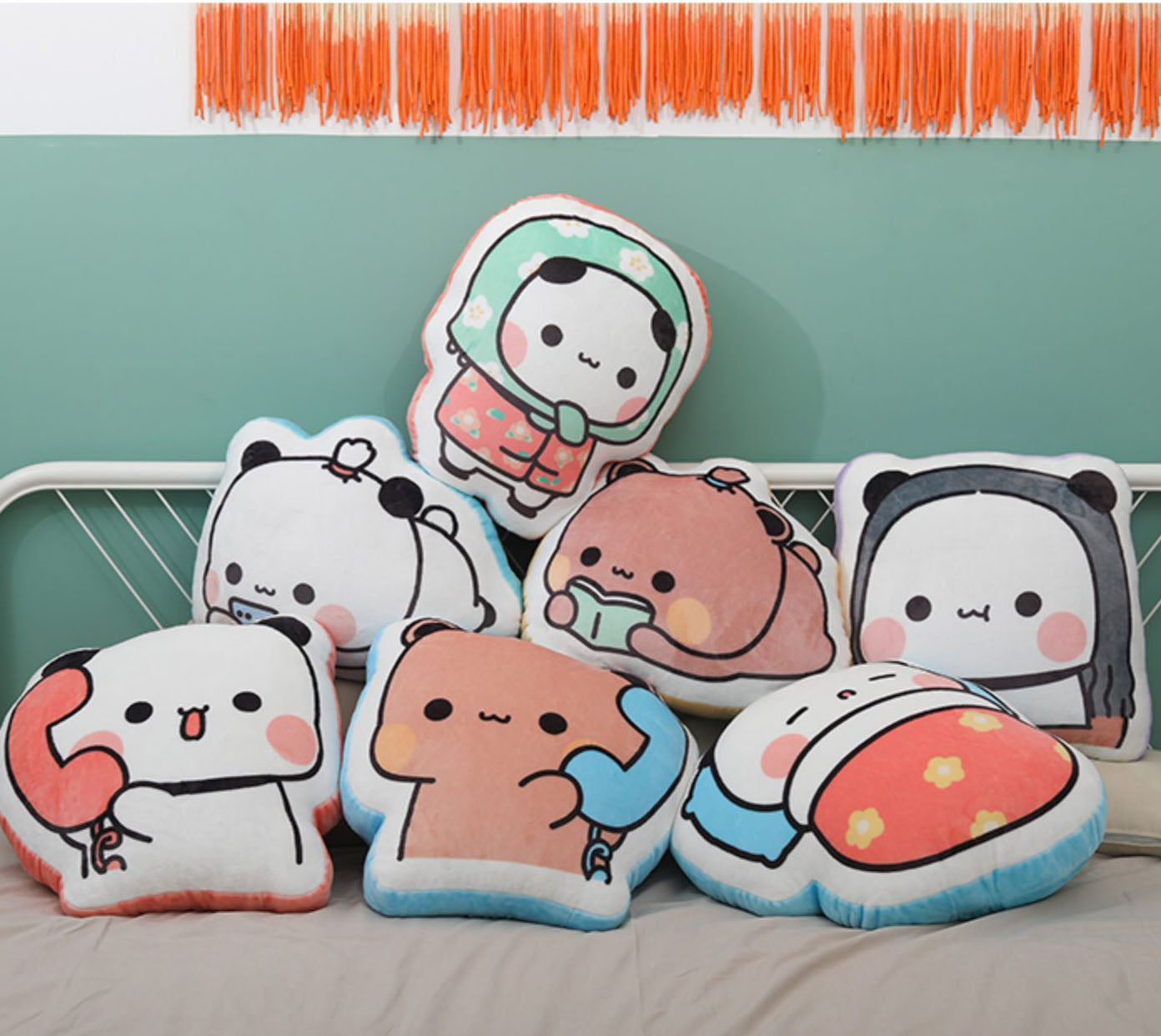 Bubu & Dudu Kawaii Plush Pillow – Oversized Cute Cartoon Cushion