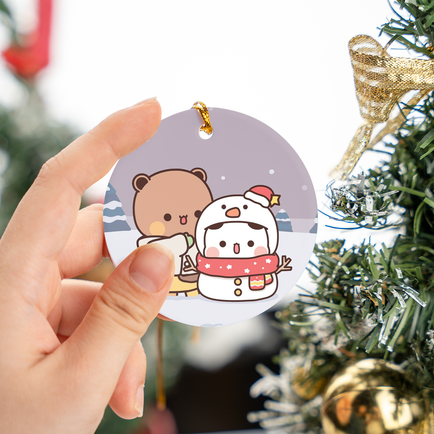 Bubu & Dudu Christmas Ornaments – Cute Ceramic Holiday Tree Decorations