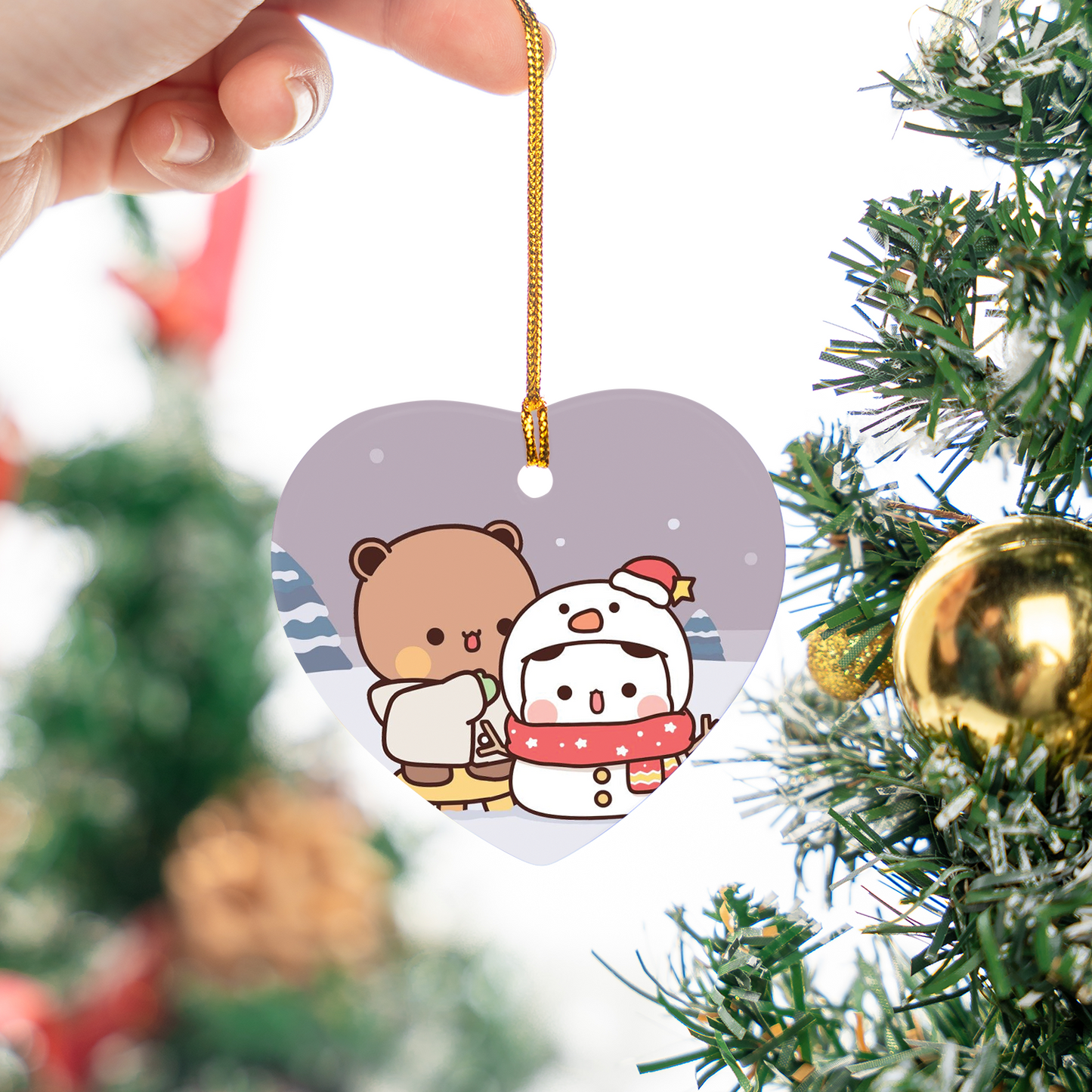 Bubu & Dudu Christmas Ornaments – Cute Ceramic Holiday Tree Decorations