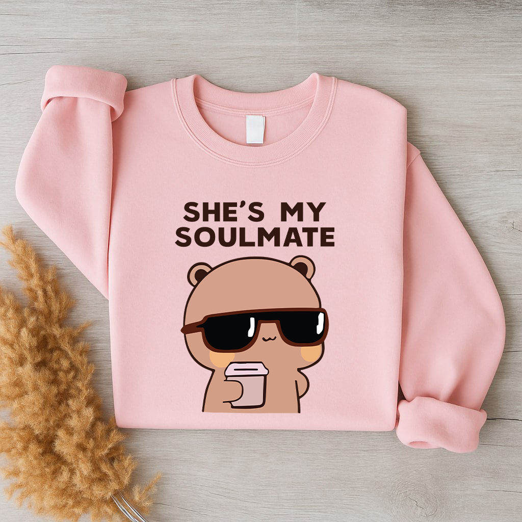 Soulmate & I Don’t Know Him – Bubu Dudu Couple Sweatshirts