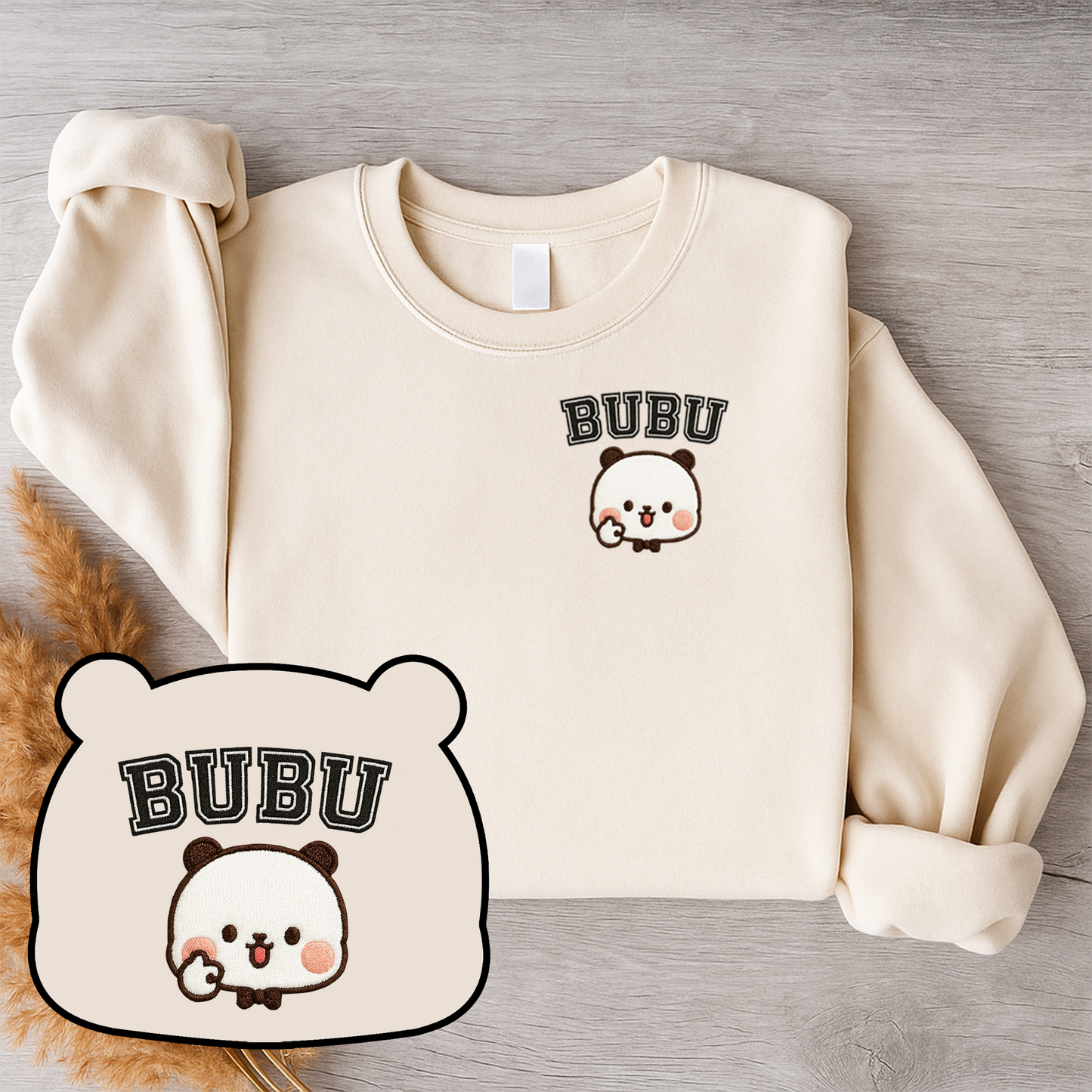 Bubu & Dudu Embroidered Couple Sweatshirts
