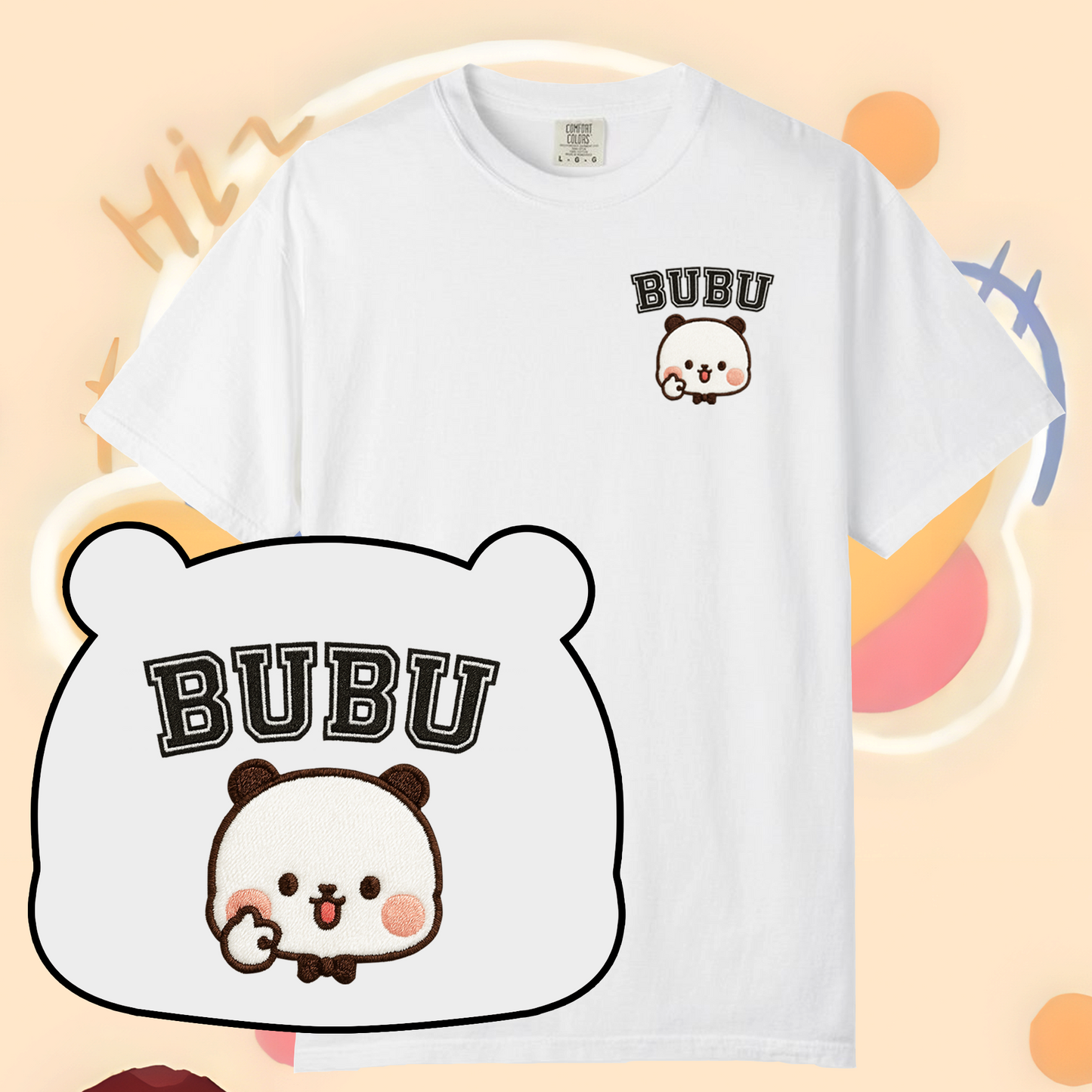 Bubu & Dudu Couple Shirts – Embroidered Design