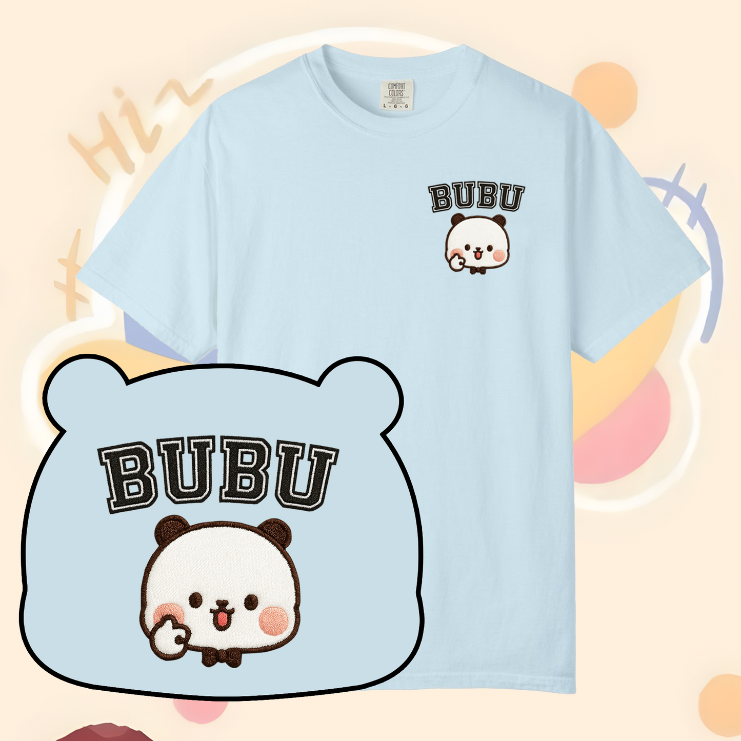 Bubu & Dudu Couple Shirts – Embroidered Design