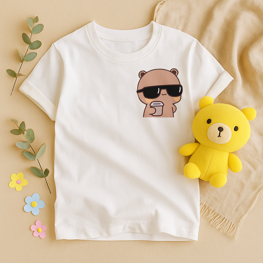 Bubu & Dudu Couple T-Shirts – Kawaii Coffee Bears