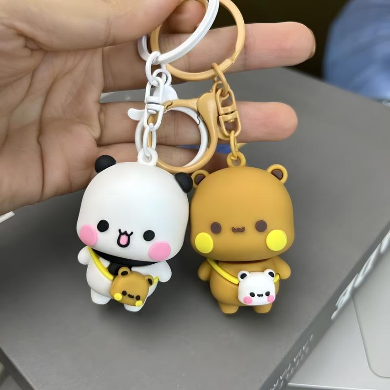 Bubu & Dudu Keychain Set – Cute Couple Bag Pendants (2 Pieces) - Heybubududu