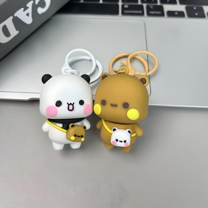 Bubu & Dudu Keychain Set – Cute Couple Bag Pendants (2 Pieces) - Heybubududu