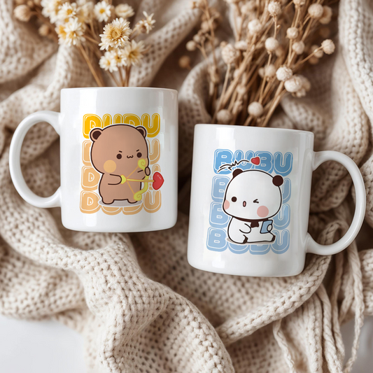 Bubu & Dudu Love Mug Set – Romantic Coffee Mugs for Couples