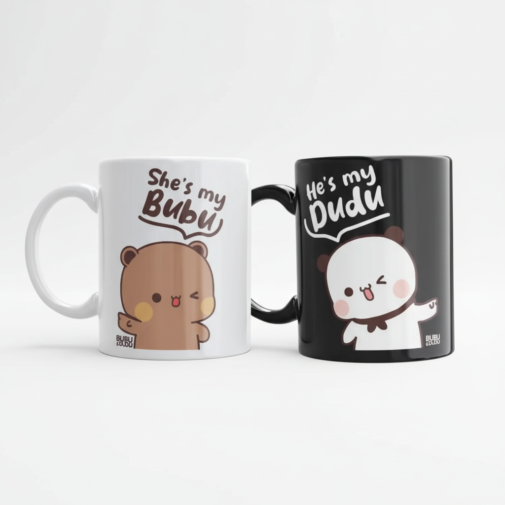 Bubu Dudu Mug "He’s my dudu", "She’s my Bubu"