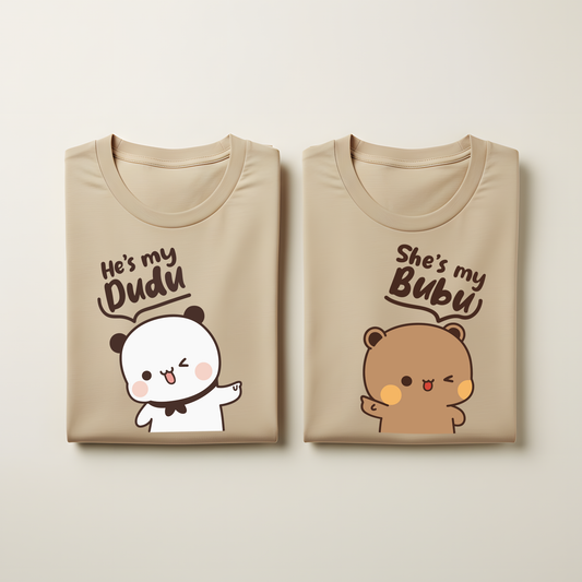 He’s My Dudu, She’s My Bubu Matching Couple T-Shirts