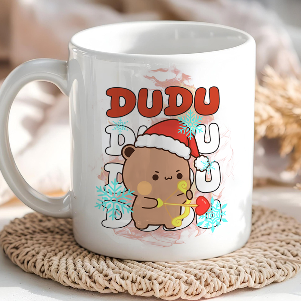 Bubu & Dudu Christmas Couple Mugs – Cute Bear Coffee Mug Gift Set