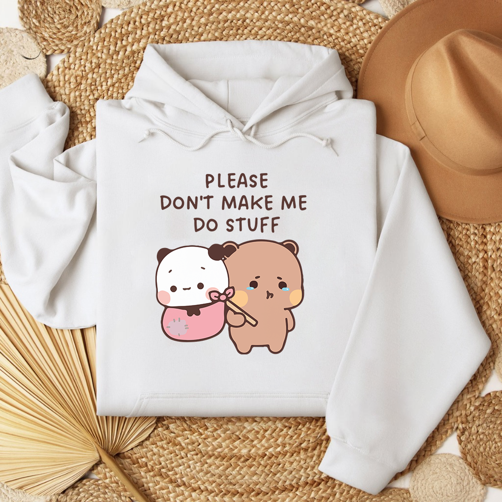 Please Don’t Hoodie – Cozy & Relatable Vibe
