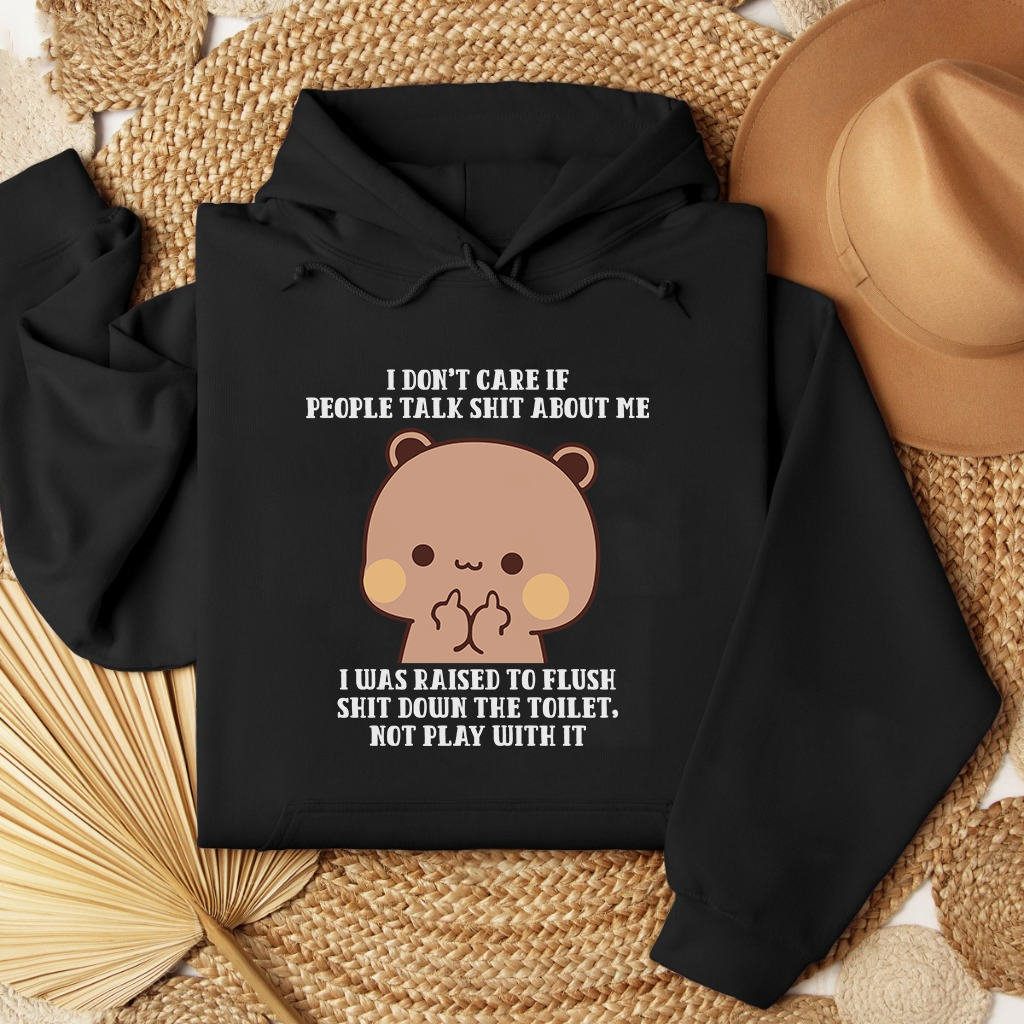 Matching Bubu & Dudu Hoodies – I Don’t Care Quote