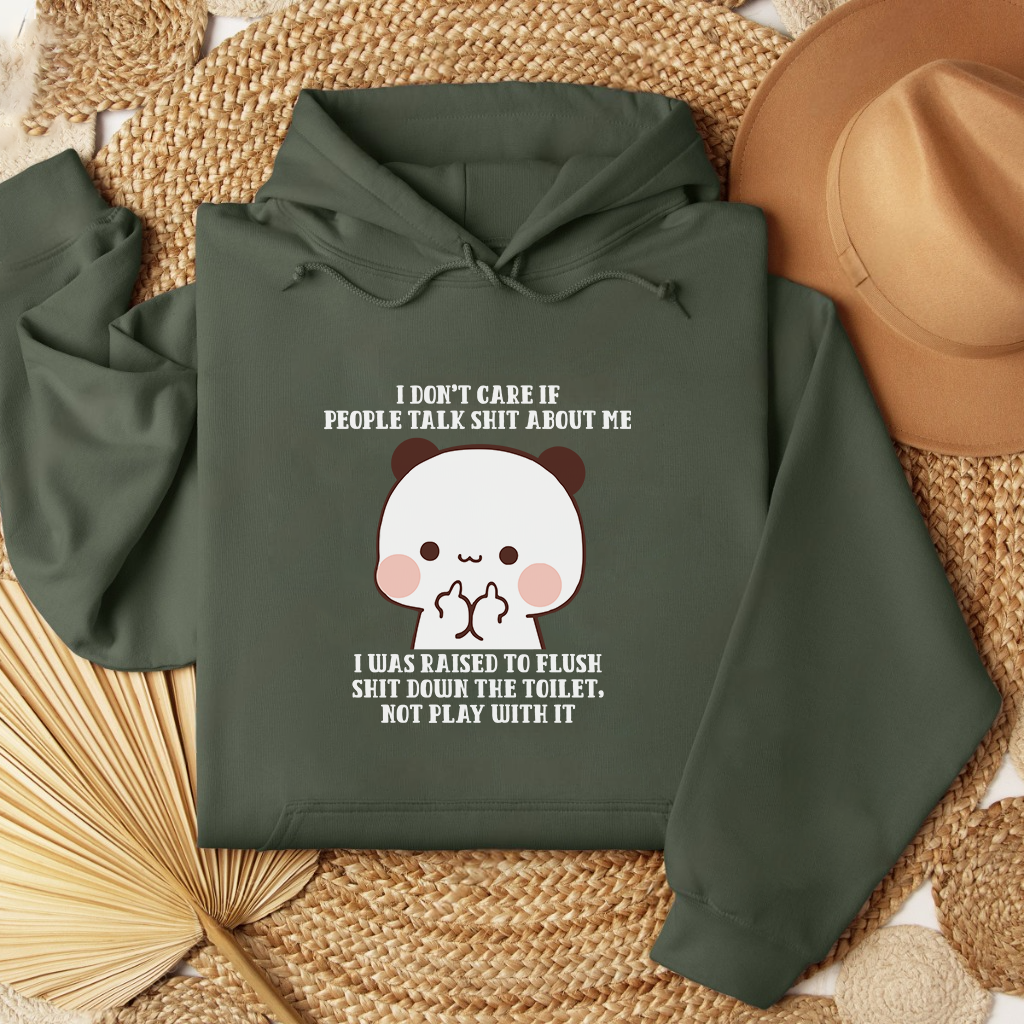 Funny Sarcastic Quote Hoodie – Bubu Cute Panda Unisex Pullover