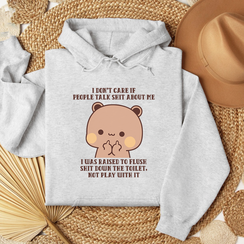 Matching Bubu & Dudu Hoodies – I Don’t Care Quote