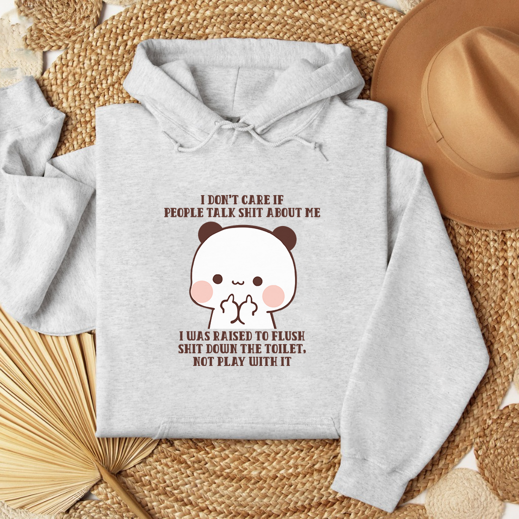 Matching Bubu & Dudu Hoodies – I Don’t Care Quote